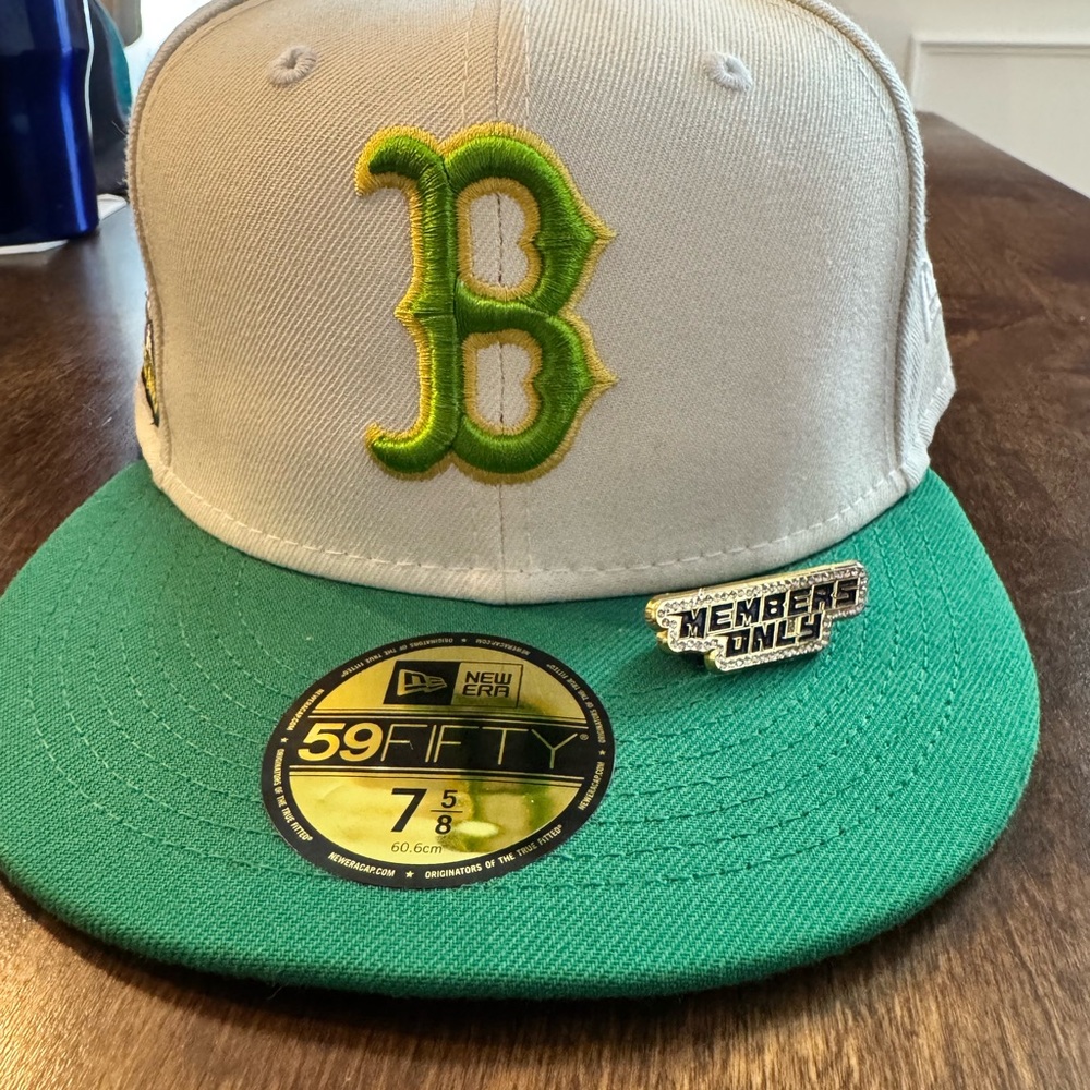 New Era Green and White 59FIFTY Cap